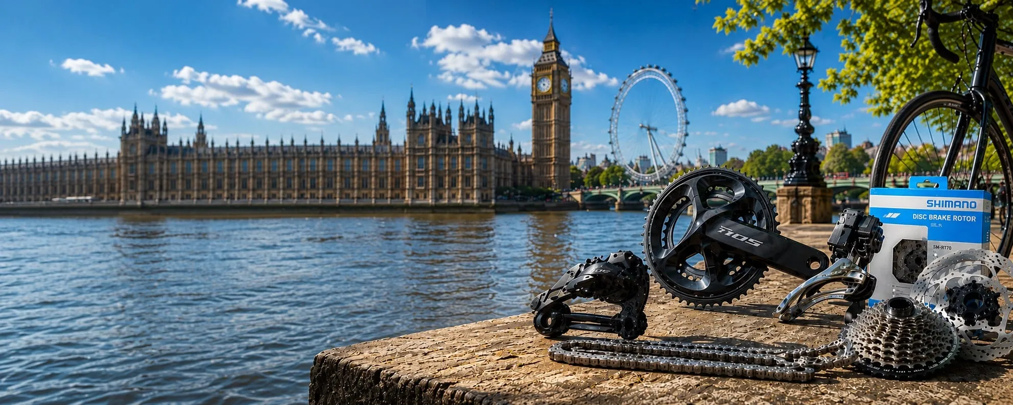 Cycle Fix London homepage banner showing London and cycling components